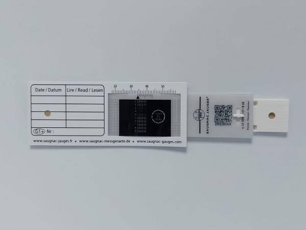 G1+ Rissmess-Lehre (Rissmonitor) - Messung auf 1/20 genau - mit QR Code zum Auslesen per App